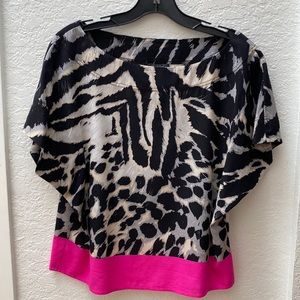 St. John knits ladies silk blouse